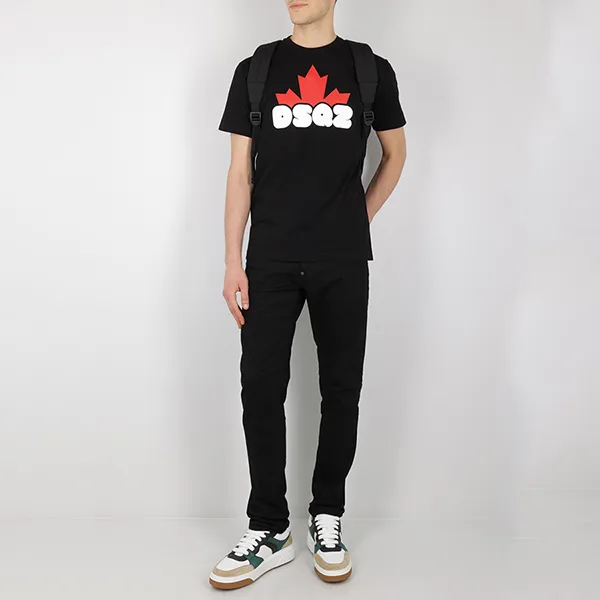 Áo Phông Nam Dsquared2 DSQ2 Cool T-Shirt S74GD1159S23009900 Màu Đen Size S