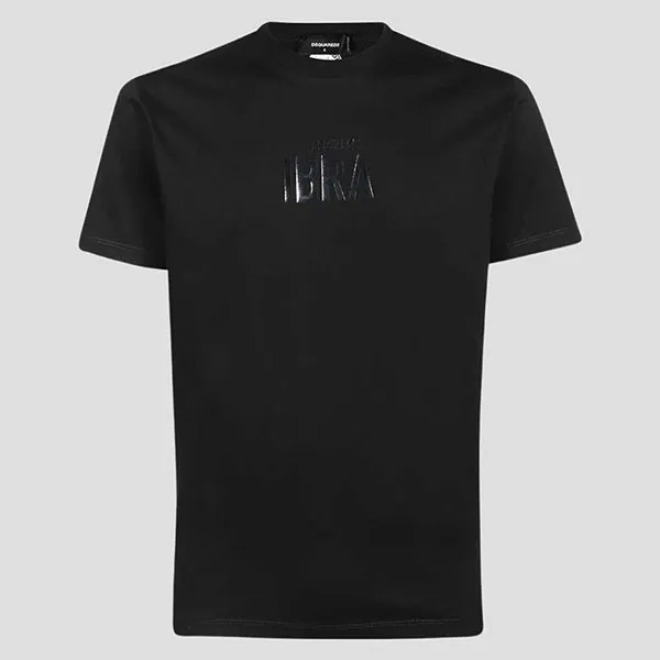 Áo Phông Nam Dsquared2 Ibra Black On Black Tshirt S78GD0059 900 Màu Đen - Thời trang - Vua Hàng Hiệu
