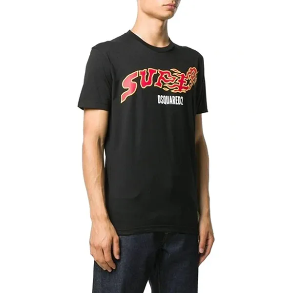 Áo Phông Nam Dsquared2 Super Cotton T-Shirt S71GD0996 Màu Đen Size S
