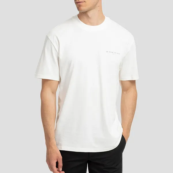 Áo Phông Nam Ih Nom Uh Nit White With Mask Logo Printed Tshirt NUS23231 081 Màu Trắng - Thời trang - Vua Hàng Hiệu