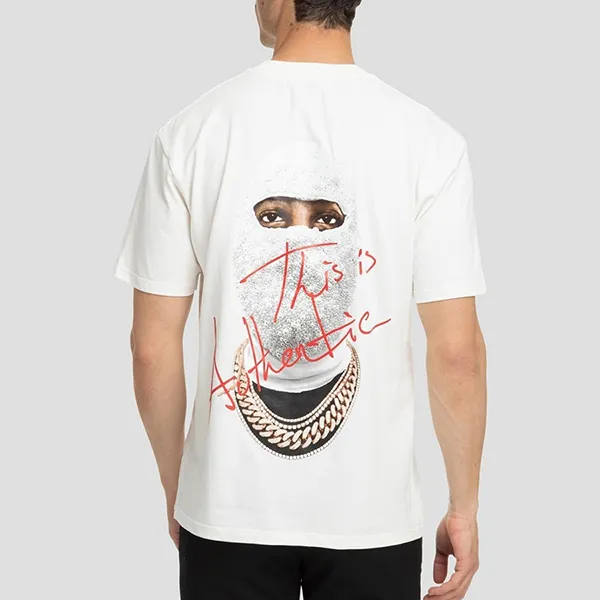 Áo Phông Nam Ih Nom Uh Nit White With Mask Logo Printed Tshirt NUS23231 081 Màu Trắng - Thời trang - Vua Hàng Hiệu