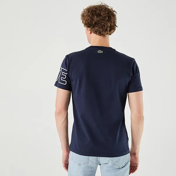 Áo Phông Nam Lacoste Men's Regular Fit TH1741166 Màu Xanh Navy Size 3