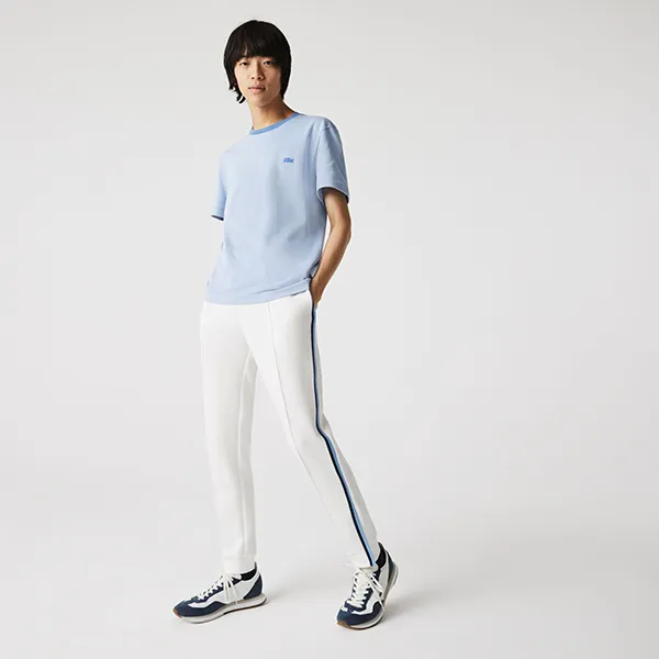 Áo Phông Nam Lacoste Men's Regular Fit TH50755MM T-Shirt Màu Hồng San Hô Size 5