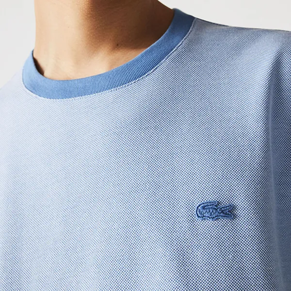 Áo Phông Nam Lacoste Men's Regular Fit TH50755MM T-Shirt Màu Hồng San Hô Size 5