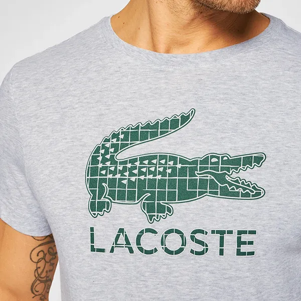 Áo Phông Nam Lacoste TH2090Y9K5 Màu Xám Size 5