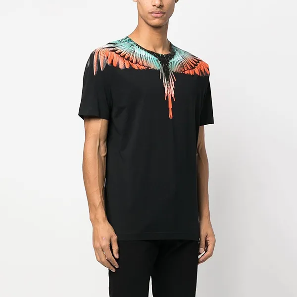 Áo Phông Nam Marcelo Burlon Multicolor Wings CMAA018S23JER0011020 Tshirt Màu Đen Size XS - Thời trang - Vua Hàng Hiệu