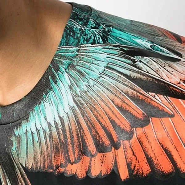 Áo Phông Nam Marcelo Burlon Multicolor Wings CMAA018S23JER0011020 Tshirt Màu Đen Size XS - Thời trang - Vua Hàng Hiệu