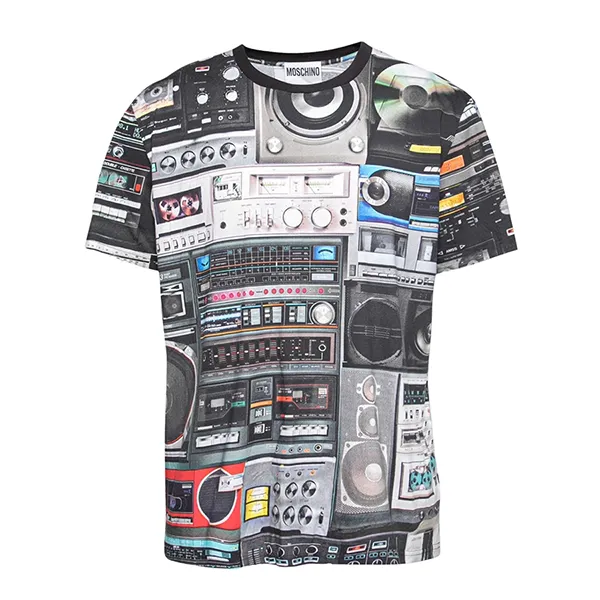 Áo Phông Nam Moschino Men T-Shirt A070255401888 Phối Màu Size XS