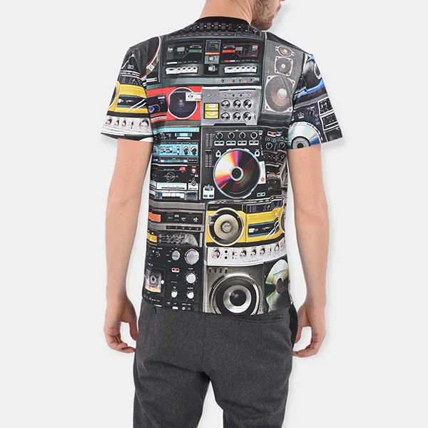 Áo Phông Nam Moschino Men T-Shirt A070255401888 Phối Màu Size XS