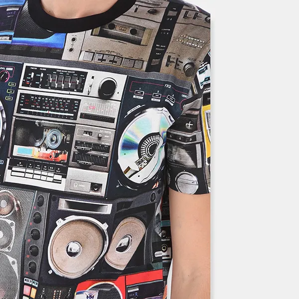 Áo Phông Nam Moschino Men T-Shirt A070255401888 Phối Màu Size XS