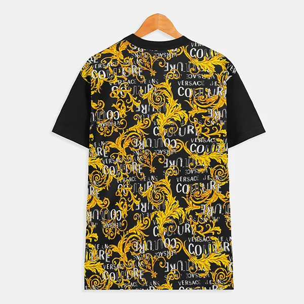 Áo Phông Versace Jeans Couture Logo Baroque T-Shirt 74GAH6R0JS161G89 Màu Đen Size XS - Thời trang - Vua Hàng Hiệu