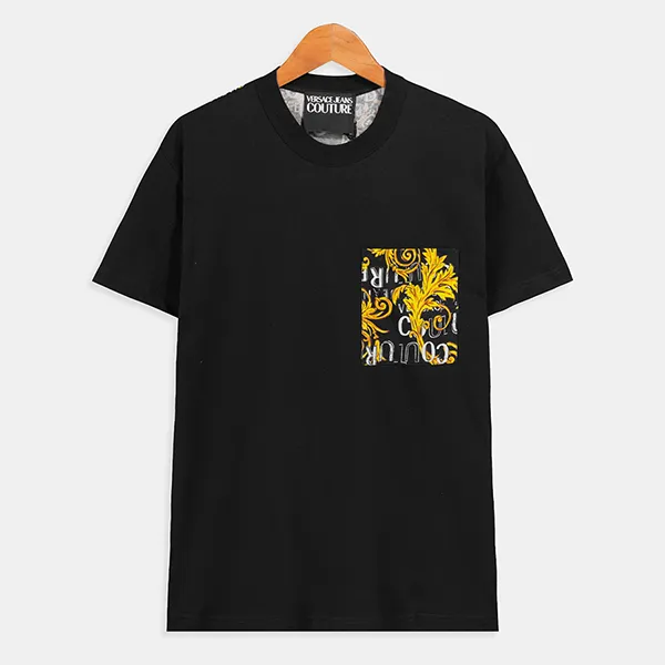 Áo Phông Versace Jeans Couture Logo Baroque T-Shirt 74GAH6R0JS161G89 Màu Đen Size XS - Thời trang - Vua Hàng Hiệu