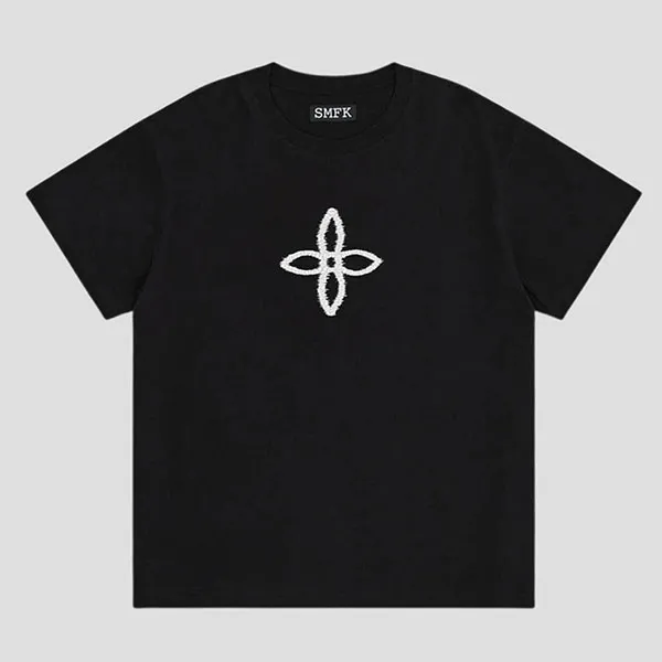 Áo Phông Nữ SMFK Black With Logo Printed Tshirt CT002BOG Màu Đen