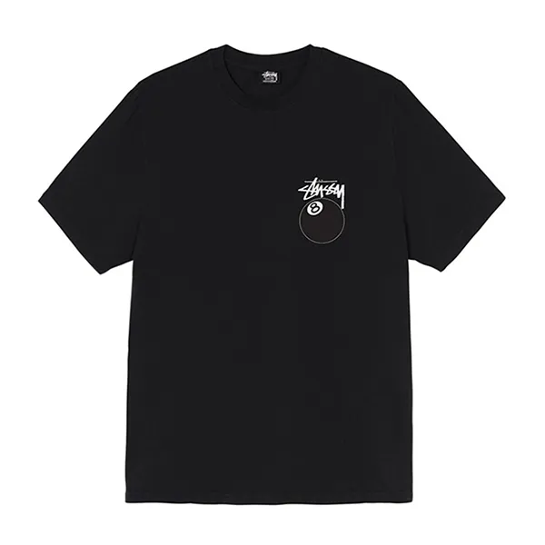 Áo Phông Unisex Stussy Ball 8 Tee Tshirt Black Màu Đen - 3