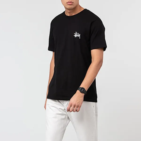 Áo Phông Unisex Stussy Basic TShirt Black Màu Đen - 3