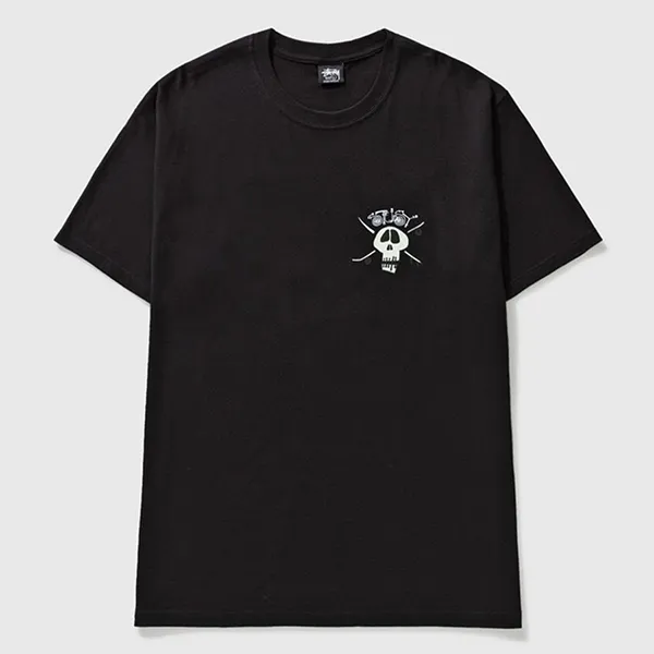 Áo Phông Unisex Stussy Suft Skate Skull Tee Black Tshirt Màu Đen - 2