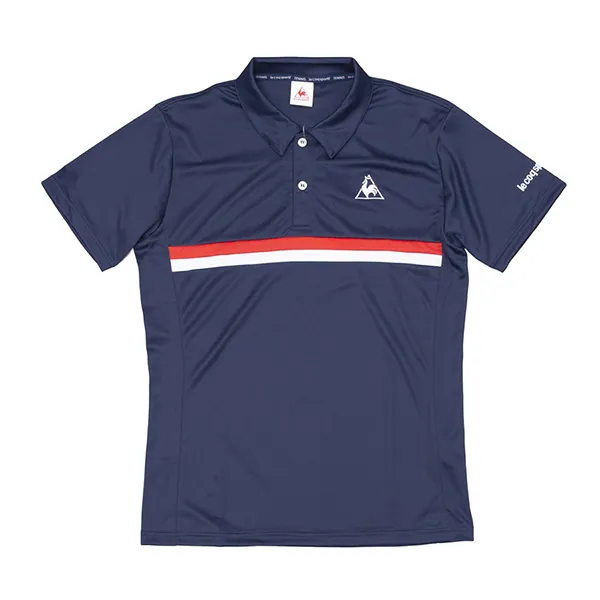 Áo Polo Nam Le Coq Sportif Short Sleeve Shirt QTUPJA70 Màu Xanh Navy