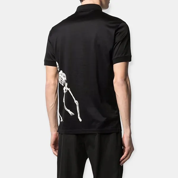 Áo Polo Nam Alexander Mcqueen 662555QRZ800901 Màu Đen Size M