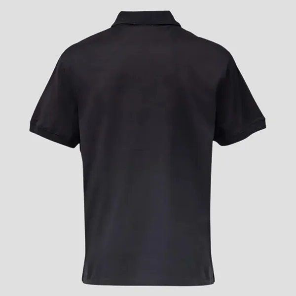 Áo Polo Nam Alexander McQueen Black With Logo Embroidered 750680 QVX89 1000 Màu Đen