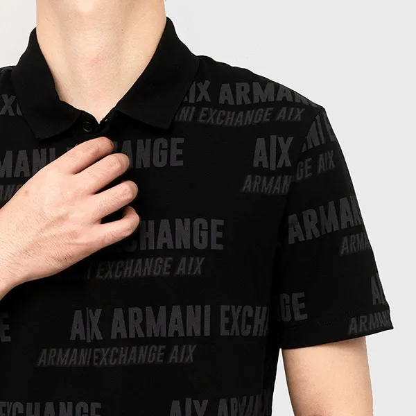 Áo Polo Nam Armani Exchange 3KZFAE-ZJ7YZDBLACK Màu Đen Size S