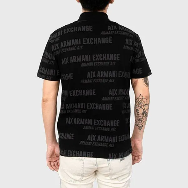 Áo Polo Nam Armani Exchange 3KZFAE-ZJ7YZDBLACK Màu Đen Size S