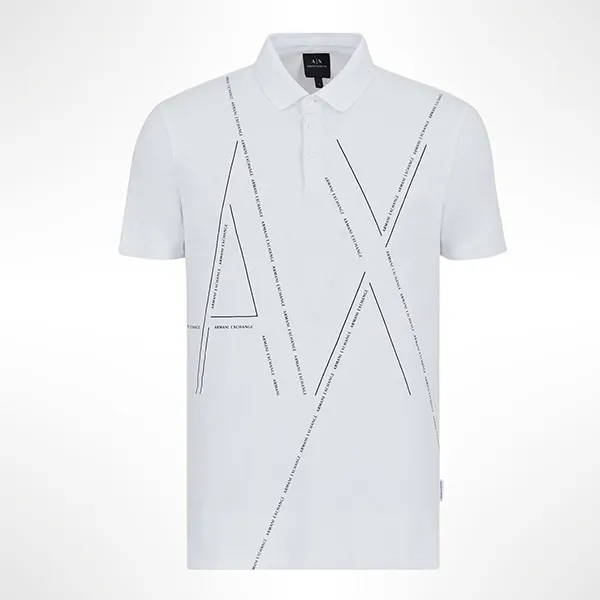 Áo Polo Nam Armani Exchange 3KZFQA-ZJE6Z Màu Trắng Size 46 - Thời trang - Vua Hàng Hiệu