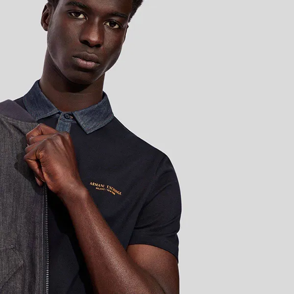 Áo Polo Nam Armani Exchange Viền Cổ Denim 6KZFLE-ZJ4ZZ Màu Xanh Navy Size 44 - Thời trang - Vua Hàng Hiệu