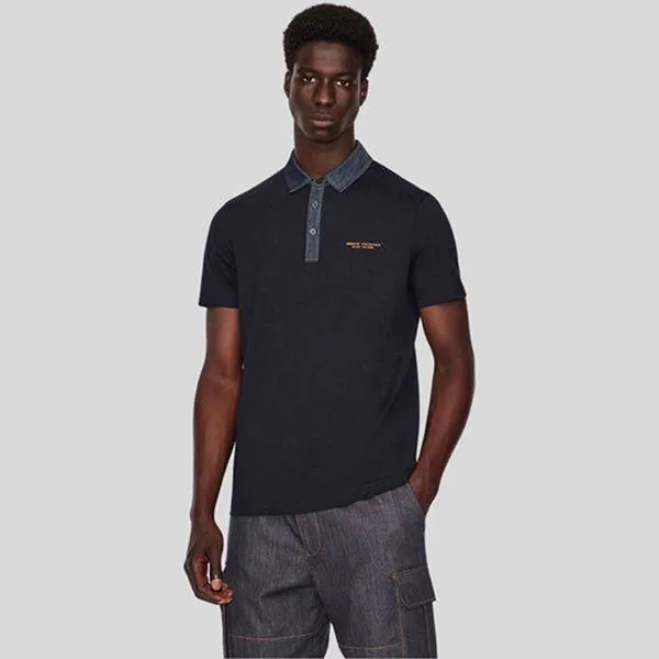Áo Polo Nam Armani Exchange Viền Cổ Denim 6KZFLE-ZJ4ZZ Màu Xanh Navy Size 44 - Thời trang - Vua Hàng Hiệu