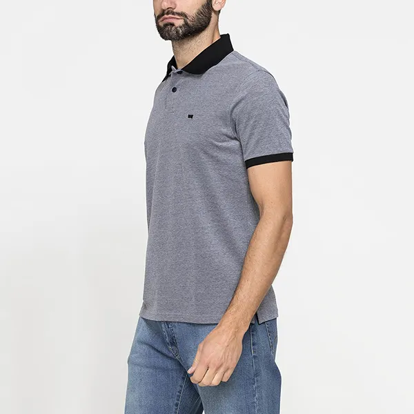 Áo Polo Nam Carrera Jeans Short Sleeved Shirt T824A0076A_52K Màu Xanh Xám Size M