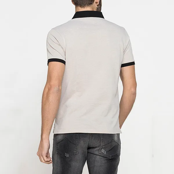Áo Polo Nam Carrera Jeans Short Sleeved Shirt T824A0076A_B93 Màu Be Size L - Thời trang - Vua Hàng Hiệu
