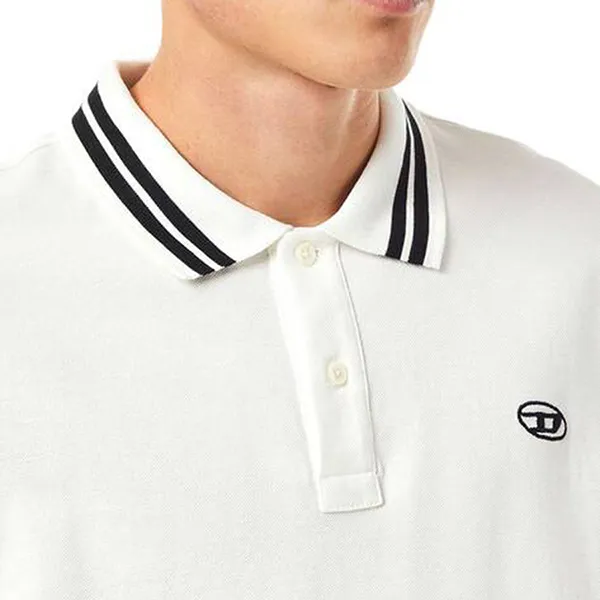 Áo Polo Nam Diesel T-Vaida Regular Fit Màu Trắng