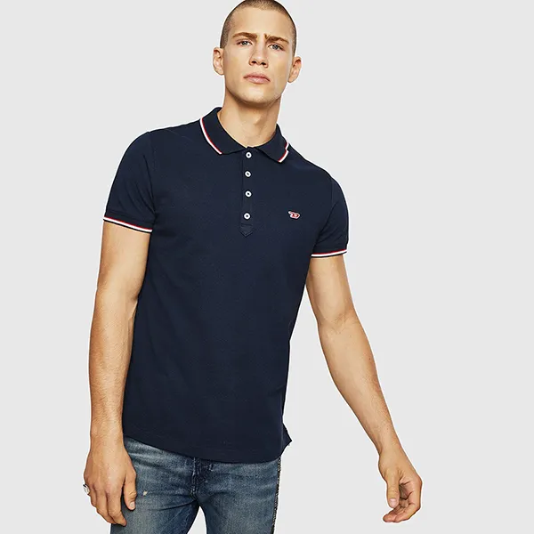 Áo Polo Nam Diesel Tipped Polo Shirt Màu Xanh Navy Size M - Thời trang - Vua Hàng Hiệu