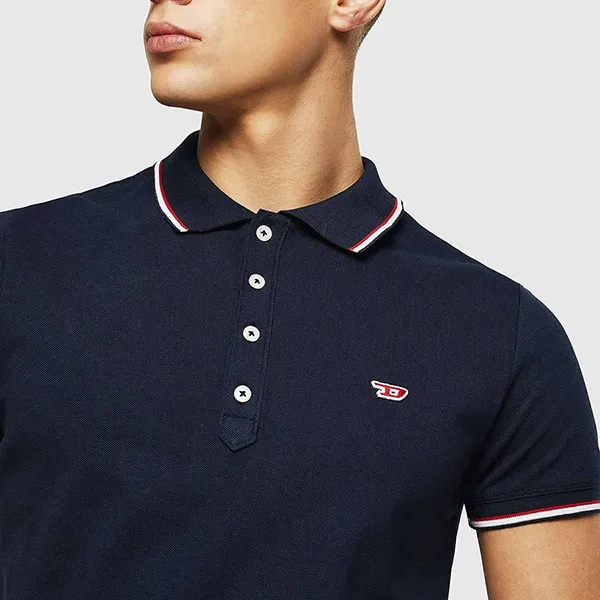 Áo Polo Nam Diesel Tipped Polo Shirt Màu Xanh Navy Size M - Thời trang - Vua Hàng Hiệu