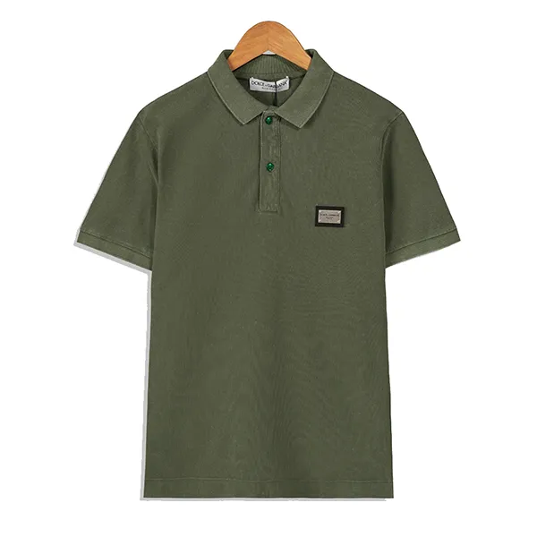 Áo Polo Nam Dolce & Gabbana D&G G8QO4TG7I7PS9003 Màu Xanh Green Size 44
