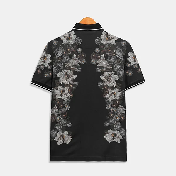 Áo Polo Nam Dolce & Gabbana D&G Hoa Hồng Thêu G8GH1ZG7IDLHN059 Phối Màu Size 44