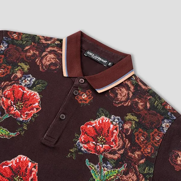 Áo Polo Nam Dolce & Gabbana D&G With Logo Embroidered G8GI2Z Phối Màu Size 44 - Thời trang - Vua Hàng Hiệu