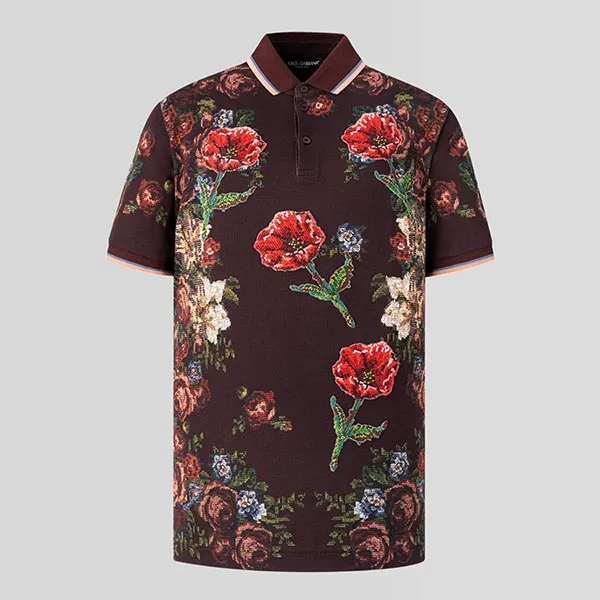 Áo Polo Nam Dolce & Gabbana D&G With Logo Embroidered G8GI2Z Phối Màu Size 44 - Thời trang - Vua Hàng Hiệu