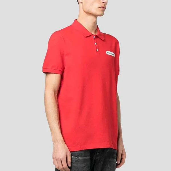 Áo Polo Nam Dsquared2 Red With White Logo Printed S74GL0073 S22743 316 Màu Đỏ - Thời trang - Vua Hàng Hiệu