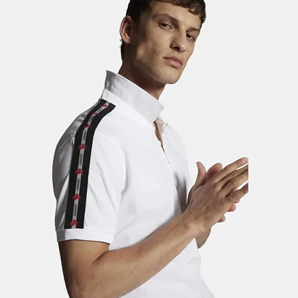 Áo Polo Nam Dsquared2 Viền Vai S74GL0050S22743100 Màu Trắng Size 44 - Thời trang - Vua Hàng Hiệu