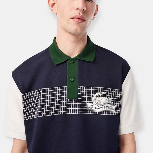 Áo Polo Nam Lacoste Loose Fit Organic PH7822 51 E3L Màu Xanh Navy Size S - Thời trang - Vua Hàng Hiệu
