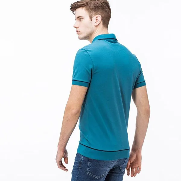 Áo Polo Nam Lacoste Men Regular Fit Blue PH4275AE8 Màu Xanh Ngọc Lam Size 2