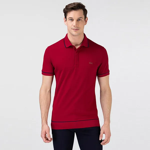 Áo Polo Nam Lacoste Men Regular Fit Claret Red PH4275476 Màu Đỏ Size 3