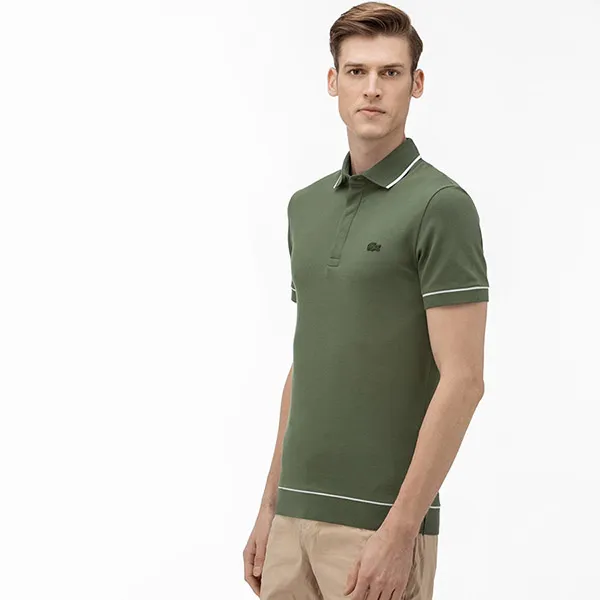 Áo Polo Nam Lacoste Men Regular Fit Khaki PH4275XZD2 Màu Xanh Rêu Size 2
