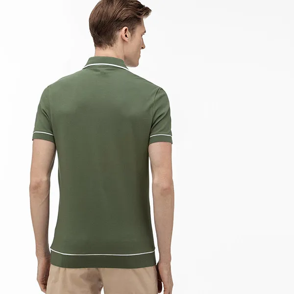Áo Polo Nam Lacoste Men Regular Fit Khaki PH4275XZD2 Màu Xanh Rêu Size 2