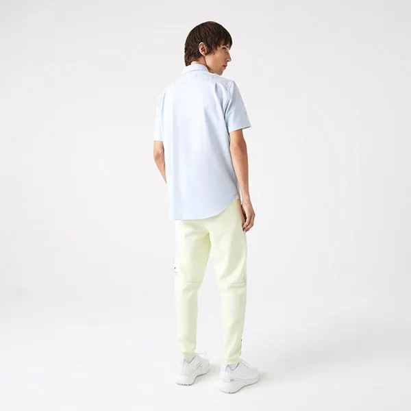 Áo Polo Nam Lacoste Men’s Lacoste Regular Fit Cotton Shirt CH0219HBP Màu Xanh Da Trời Size 38