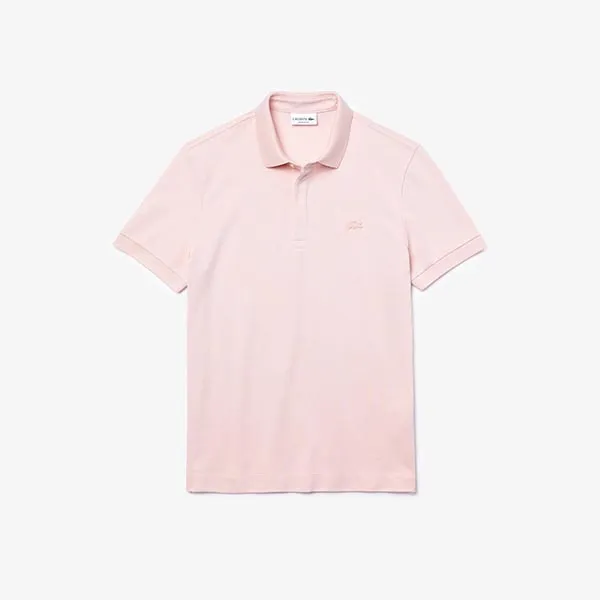 Áo Polo Nam Lacoste Men's Paris Regular Fit Stretch Cotton Piqué PH5522ADY Màu Hồng Phấn Size 3 - Thời trang - Vua Hàng Hiệu