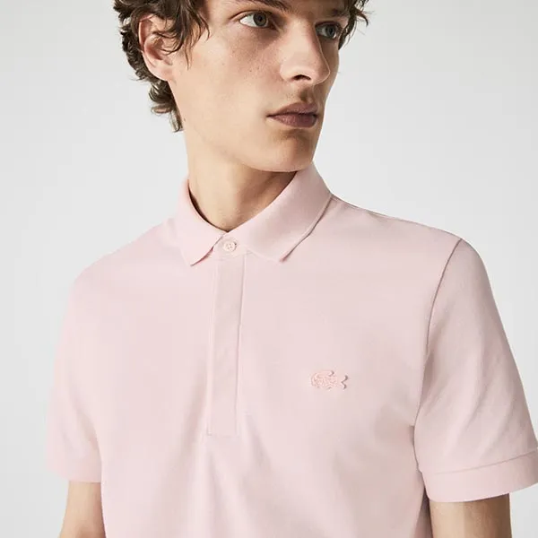 Áo Polo Nam Lacoste Men's Paris Regular Fit Stretch Cotton Piqué PH5522ADY Màu Hồng Phấn Size 3 - Thời trang - Vua Hàng Hiệu