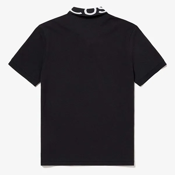 Áo Polo Nam Lacoste Lettered Neck Light Polo Shirt PH7647 Màu Đen Size 2