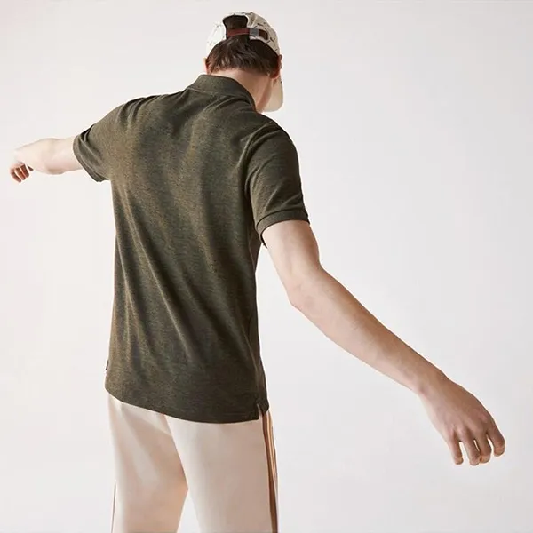 Áo Polo Nam Lacoste Men’s Slim Fit Pique Khaki Green PH4012HAZ Màu Xanh Rêu Size 3 - Thời trang - Vua Hàng Hiệu