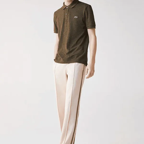 Áo Polo Nam Lacoste Men’s Slim Fit Pique Khaki Green PH4012HAZ Màu Xanh Rêu Size 3 - Thời trang - Vua Hàng Hiệu